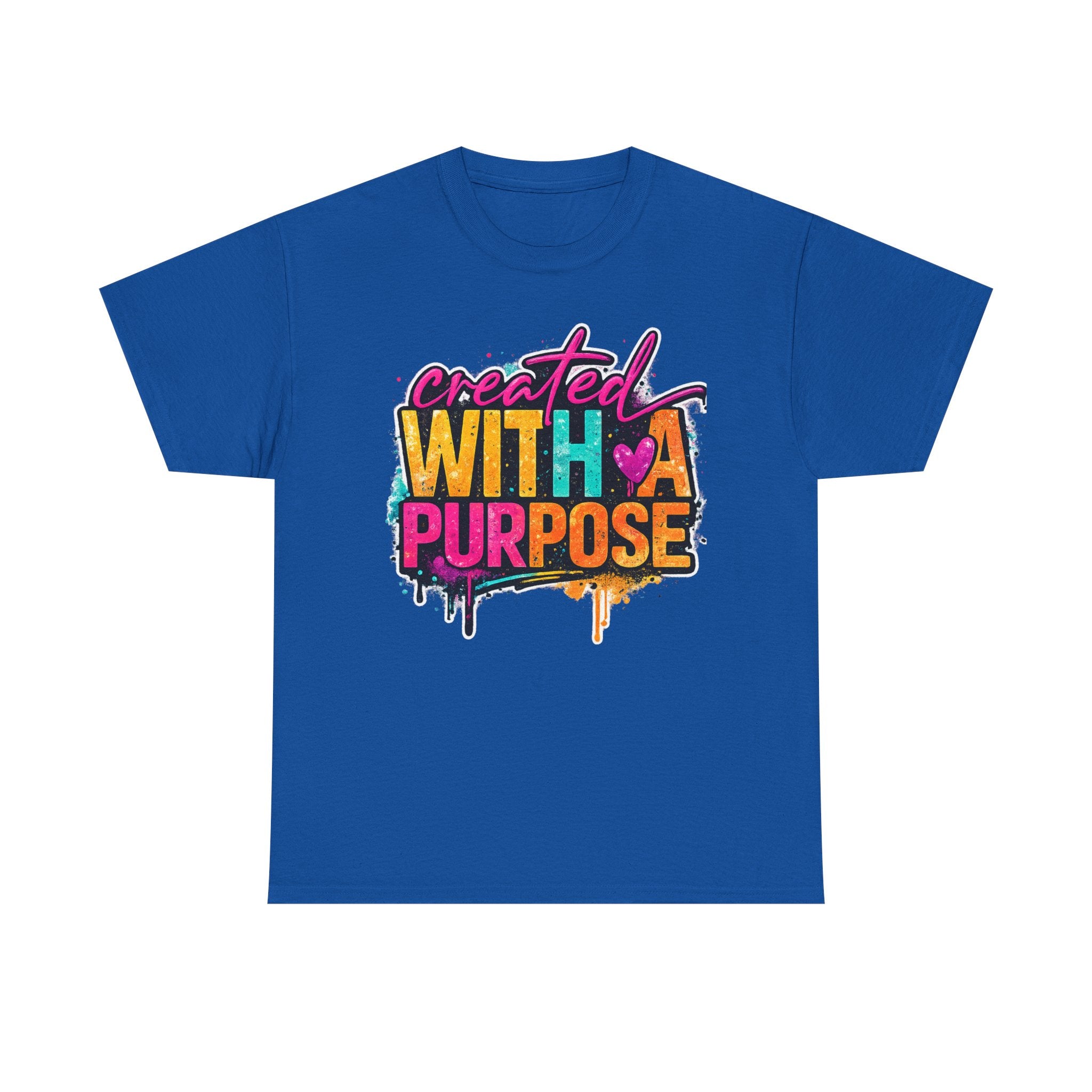 Created With A Purpose Graphic Tee — Inspirational Christian Faith Shirt