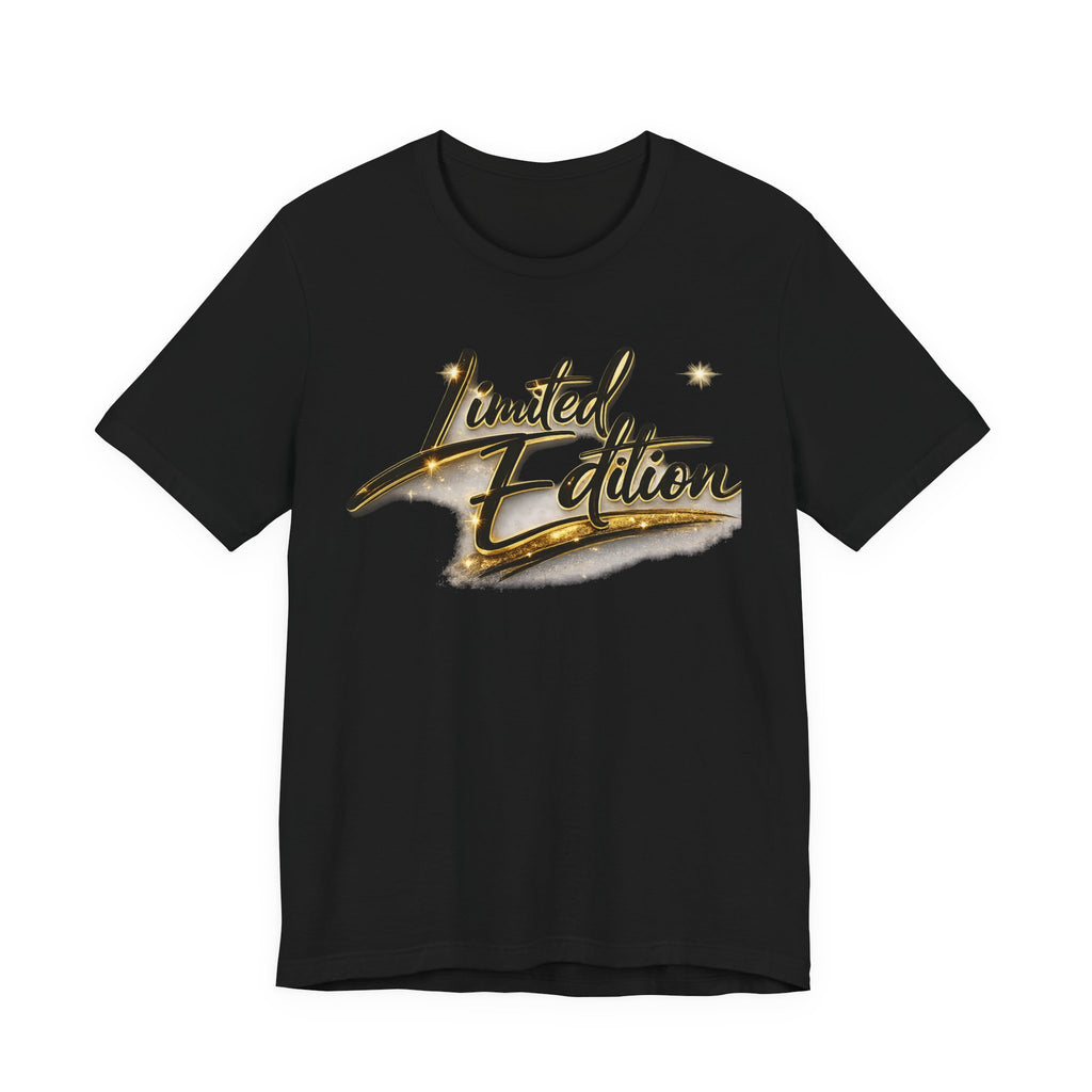 Limited Edition Tee — Gold Script "Limited Edition" Graphic T-Shirt