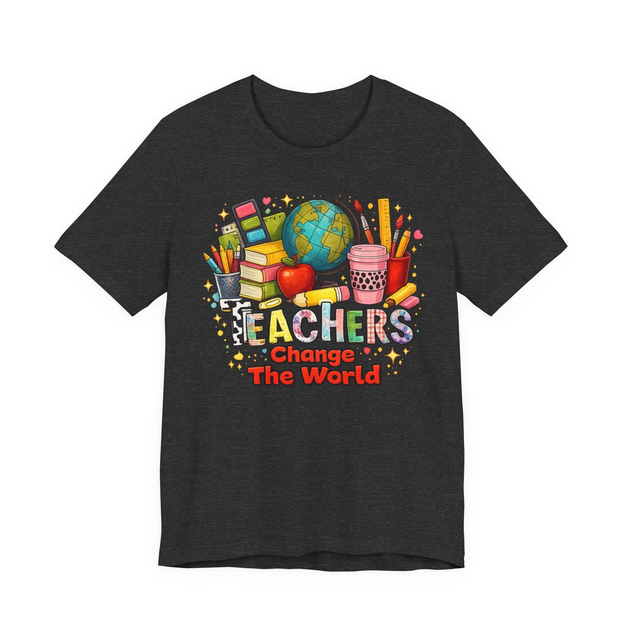 Teachers Change The World T-Shirt — Colorful Back-to-School Teacher Appreciation Tee