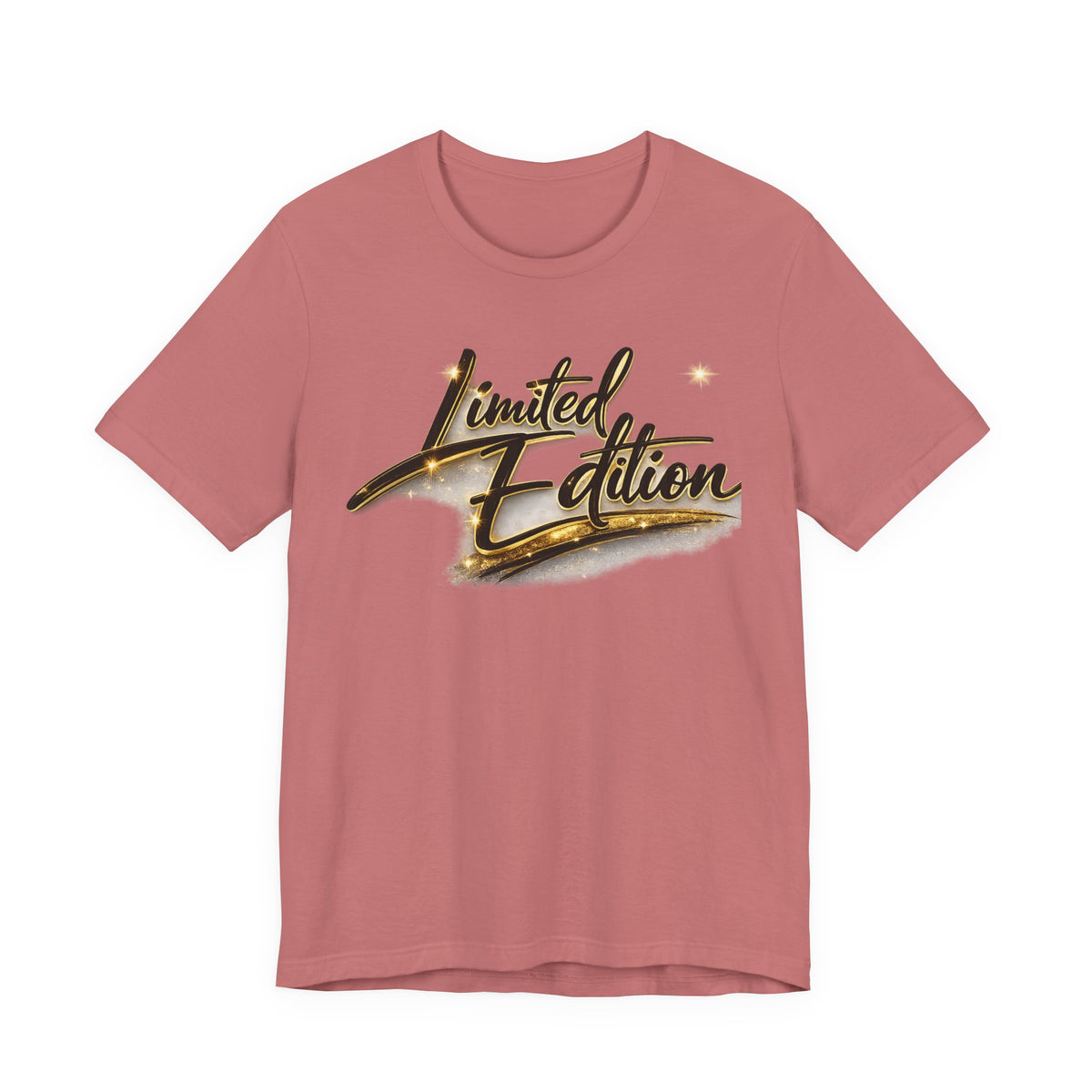 Limited Edition Tee — Gold Script "Limited Edition" Graphic T-Shirt