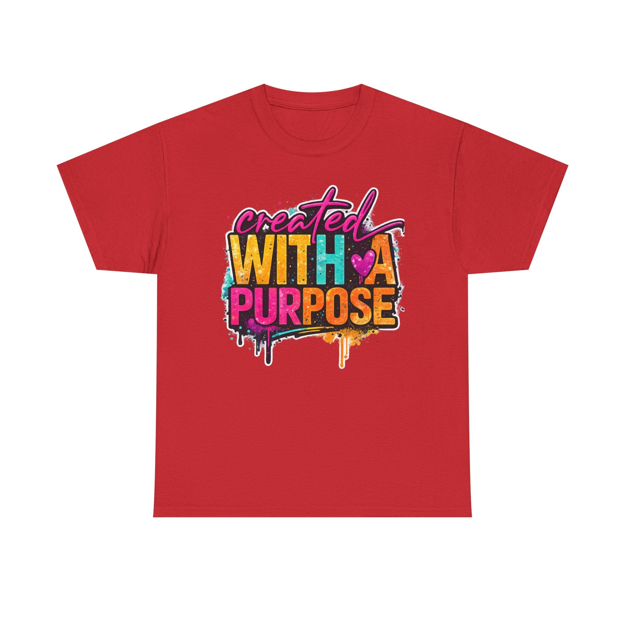 Created With A Purpose Graphic Tee — Inspirational Christian Faith Shirt