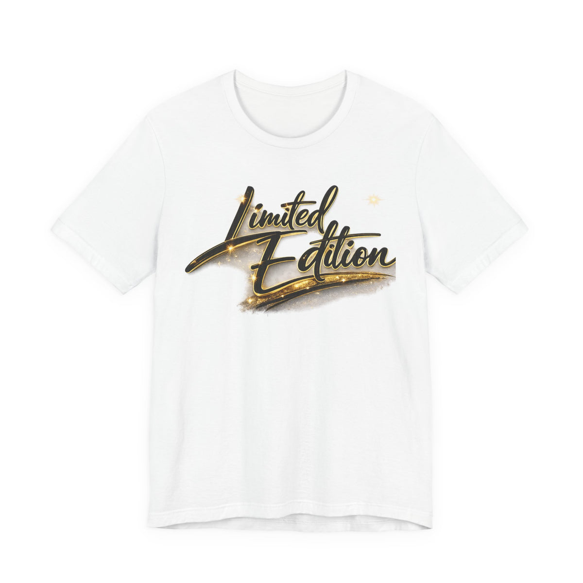 Limited Edition Tee — Gold Script "Limited Edition" Graphic T-Shirt