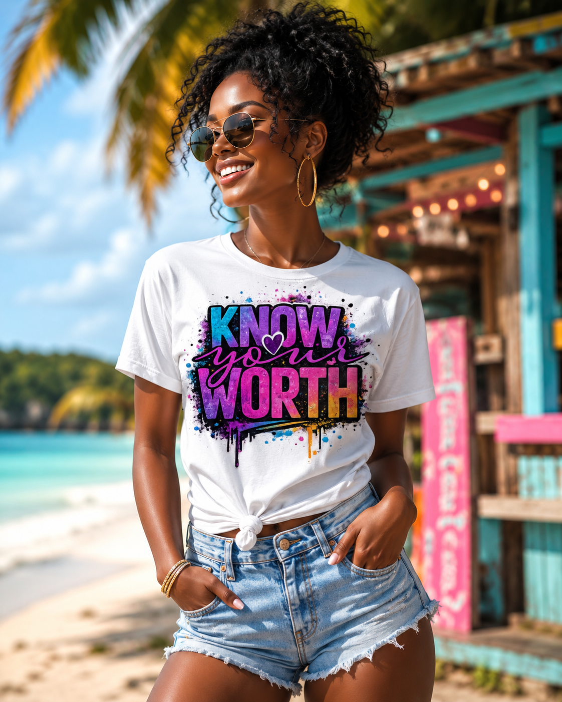 Know Your Worth T‑Shirt — Inspirational Graphic Tee for Self‑Confidence