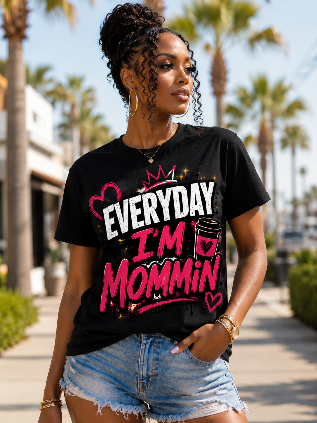 Everyday I Am Mommin' T-Shirt — Funny Mom Graphic Tee
