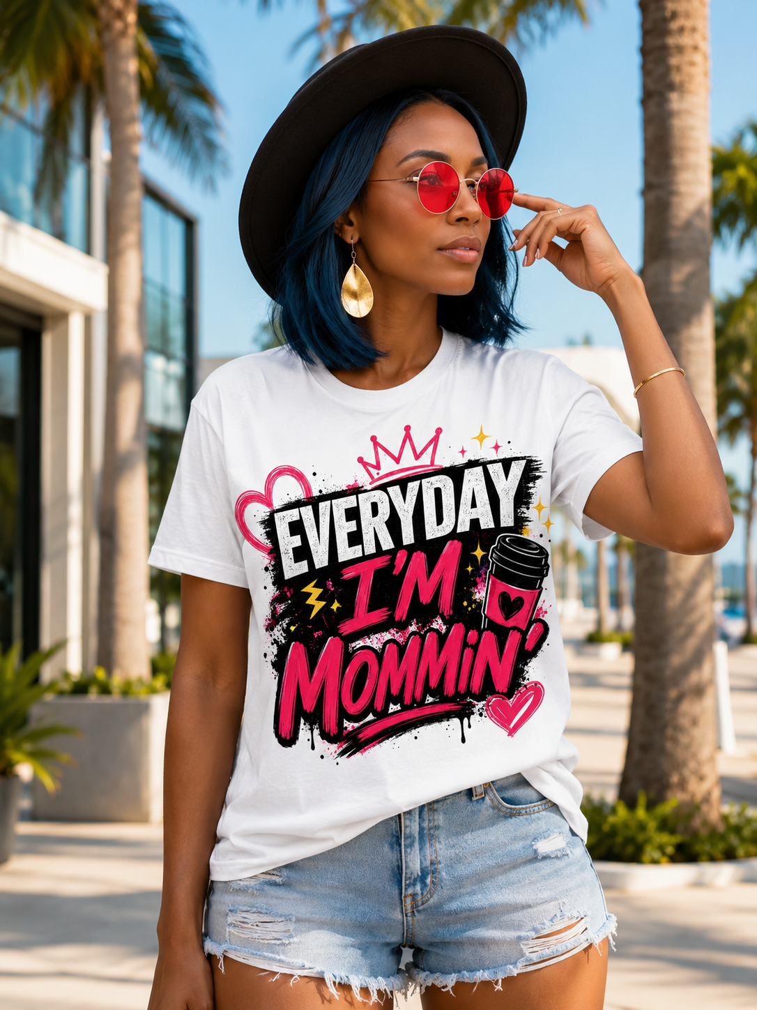 Everyday I'm Mommin' T-Shirt — Funny Mom Life Graphic Tee