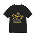 She Is Strong Tee — Inspirational Faith Over Fear Women's Graphic T-Shirt