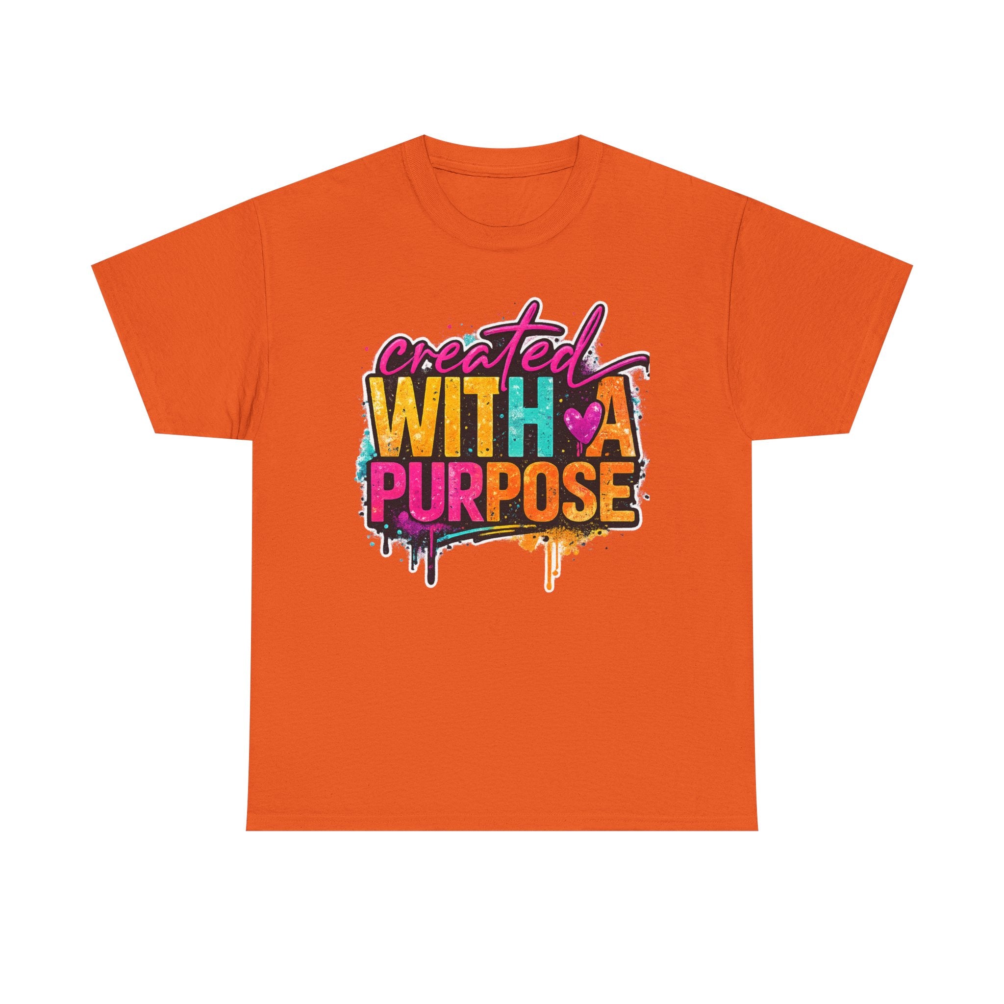 Created With A Purpose Graphic Tee — Inspirational Christian Faith Shirt
