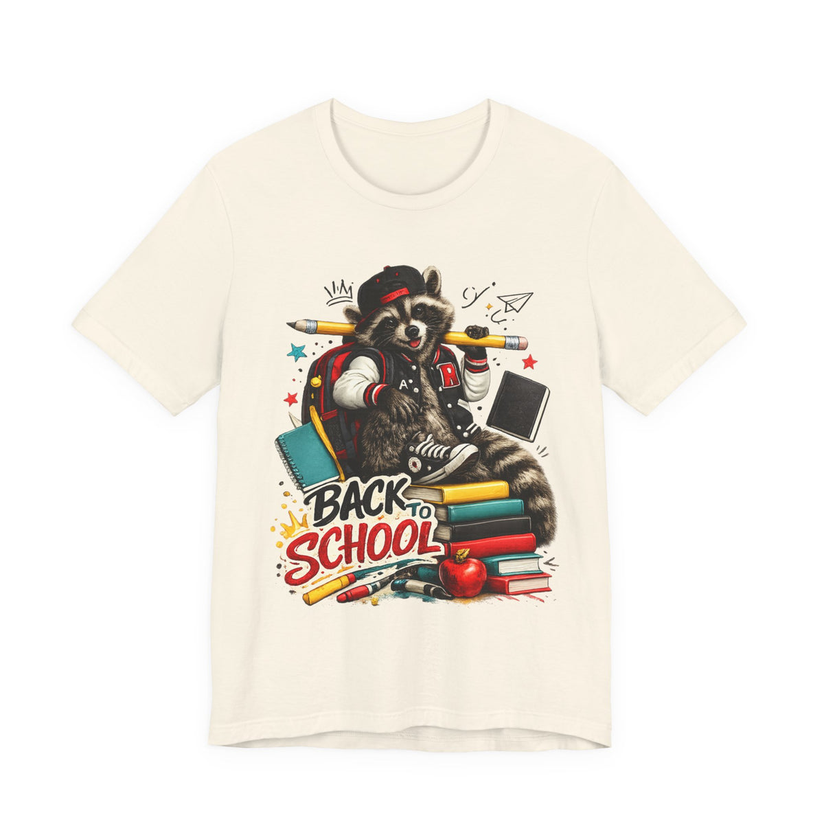 Back to School Raccoon T-Shirt