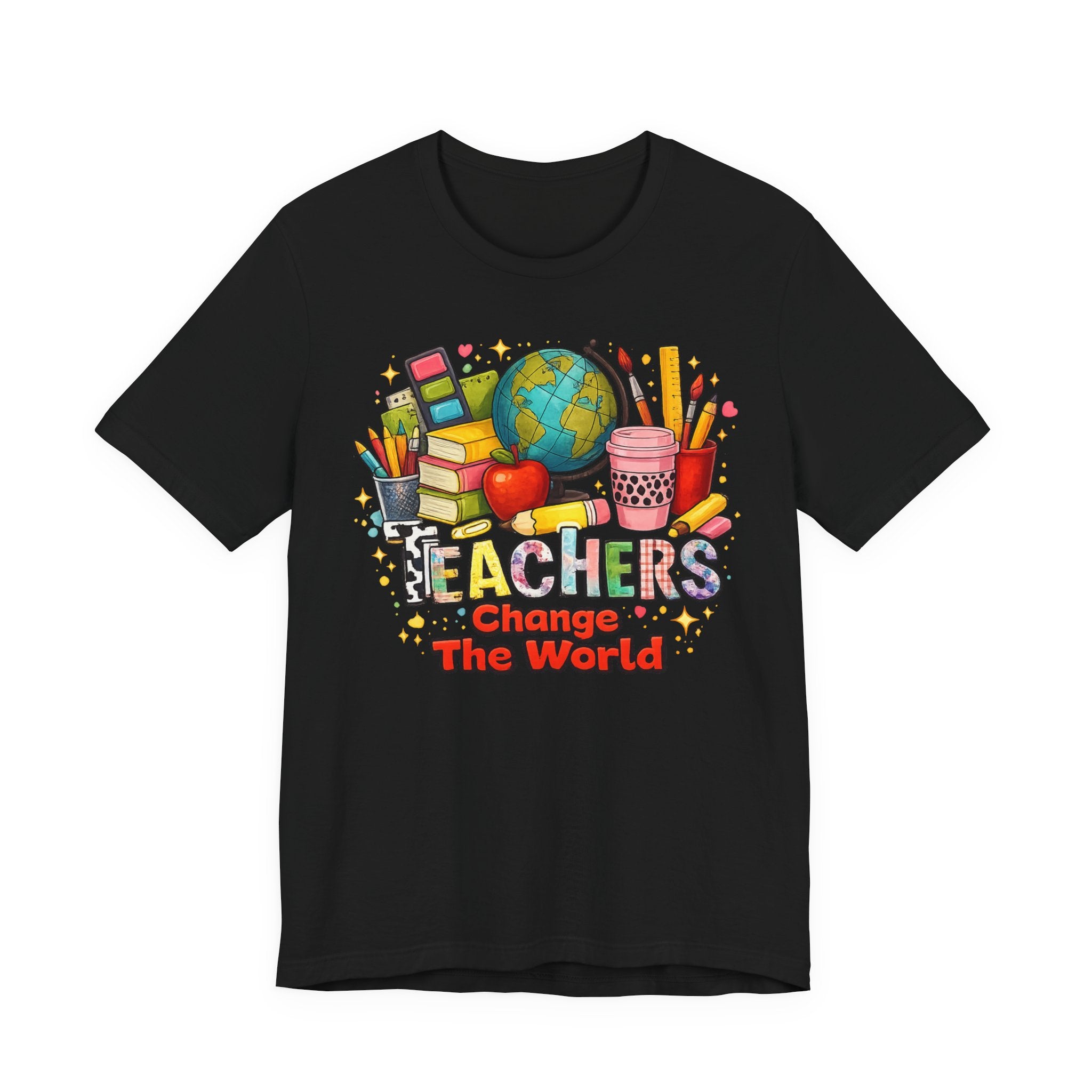 Teachers Change The World T-Shirt — Colorful Back-to-School Teacher Appreciation Tee